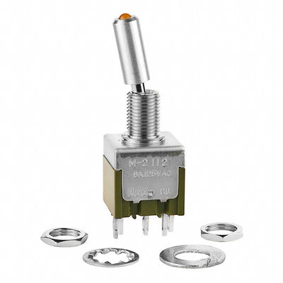 M2112LEW01 by NKK Switches - SWITCH TOGGLE SPDT 6A 125V