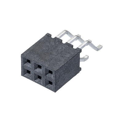 M22-6550342R by Harwin Inc. - CONNECTOR RECPT 6P 0.079 GOLD SMD R/A