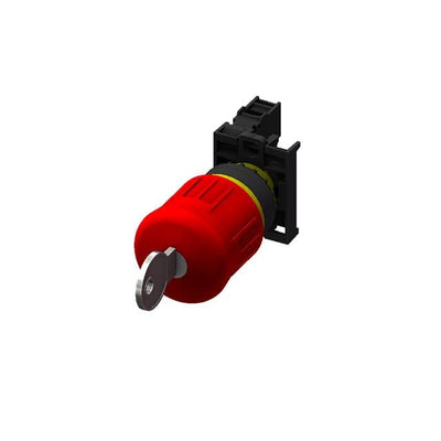M22E-KSF01-R by Moujen - E-STOP PB-KEYED-1B-RED