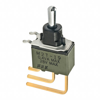 M2T19S4A5G40 by NKK Switches - SWITCH TOGGLE SPDT 0.4VA 28V