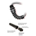 M3251 by Heyco Products Corporation - FLEX LTCG 1/2 NPT BLACK NO NUT