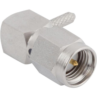 M39012/56-3125 by Amphenol SV Microwave - CONNECTOR SMA PLUG R/A 50OHM CRIMP