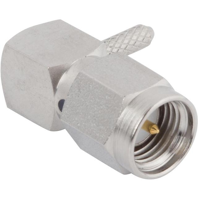 M39012/56B3114 by Amphenol SV Microwave - CONNECTOR SMA PLUG R/A 50OHM CRIMP