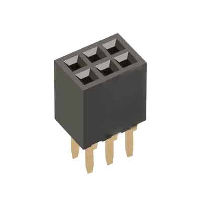M50-3000345 by Harwin Inc. - CONNECTOR RECPT 6POS 0.05 GOLD PCB