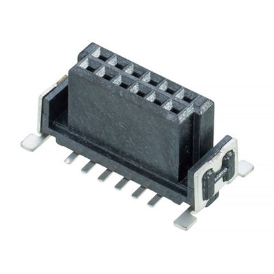 M55-6001242R by Harwin Inc. - CONNECTOR RECPT 12POS 0.05 GOLD SMD