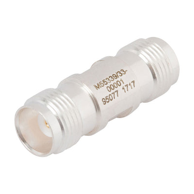M55339/33-00001 by Amphenol SV Microwave - CONNECTOR ADAPT JACK-JACK TNC 50 OHM