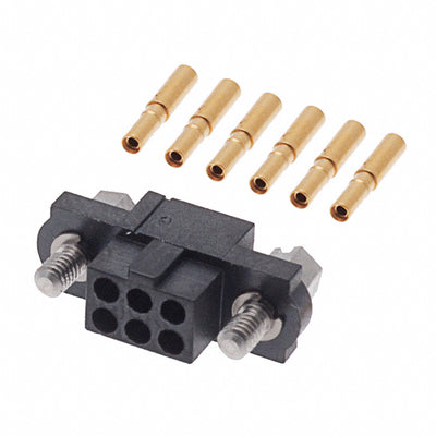 M80-4610605 by Harwin Inc. - CONNECTOR RECPT 6P CRIMP 24-28AWG GOLD
