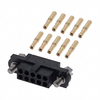 M80-4611005 by Harwin Inc. - CONNECTOR RECPT 10POS CRIMP 24-28AWG
