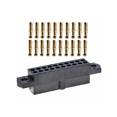 M80-4702005 by Harwin Inc. - CONNECTOR RECPT 20POS CRIMP 22AWG GOLD