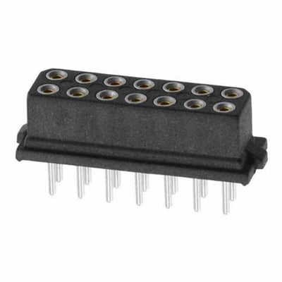 M80-8501442 by Harwin Inc. - CONNECTOR RECPT 14POS 0.079 GOLD PCB