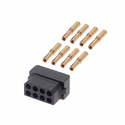 M80-8880805 by Harwin Inc. - CONNECTOR RECPT 8P CRIMP 24-28AWG GOLD