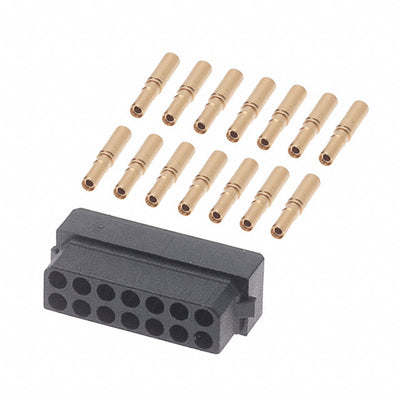 M80-8881405 by Harwin Inc. - CONNECTOR RECPT 14POS CRIMP 24-28AWG
