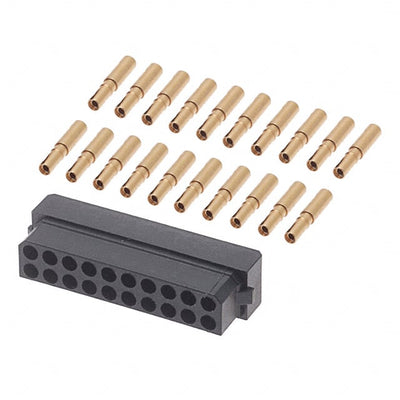 M80-8882005 by Harwin Inc. - CONNECTOR RECPT 20POS CRIMP 24-28AWG