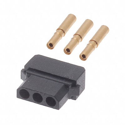 M80-8980305 by Harwin Inc. - CONNECTOR RECPT 3P CRIMP 24-28AWG GOLD