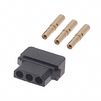 M80-8990305 by Harwin Inc. - CONNECTOR RECPT 3POS CRIMP 22AWG GOLD
