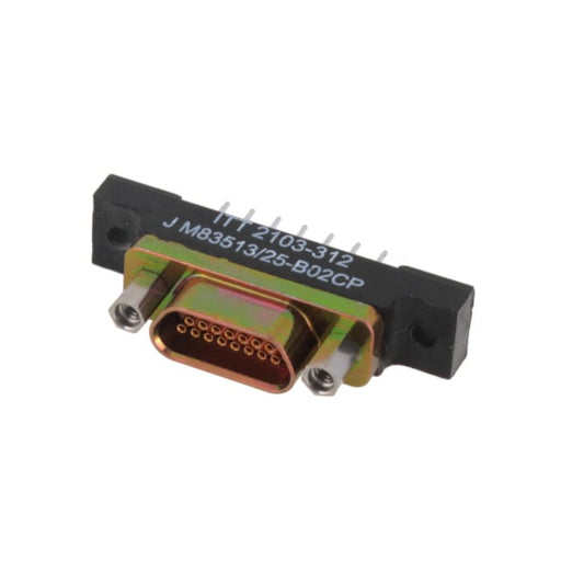 M83513/25-B02CP by ITT Cannon, LLC - MICRO-D RECEPTACLE 15POS PCB, CA