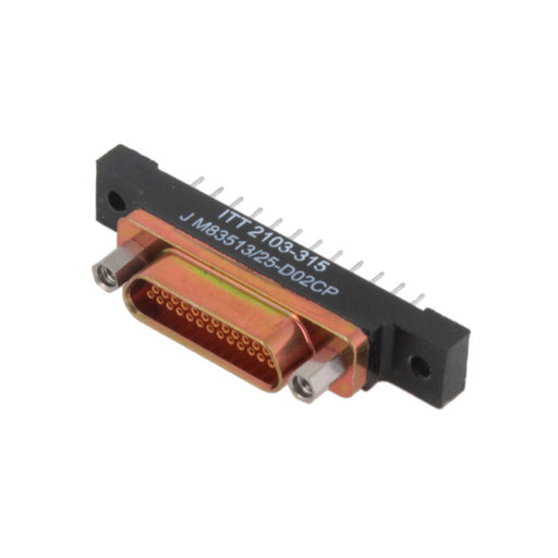 M83513/25-D02CP by ITT Cannon, LLC - MICRO-D RECEPTACLE 25POS PCB, CA