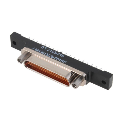 M83513/25-F01NP by ITT Cannon, LLC - MICRO-D RECEPTACLE 37POS PCB, EL