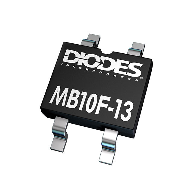 MB10F-13 by Diodes Incorporated - BRIDGE RECT 1PHASE 1KV 800MA MBF