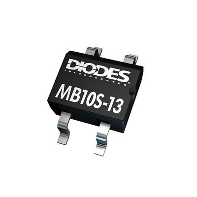 MB10S-13 by Diodes Incorporated - BRIDGE RECT 1PHASE 1KV 800MA MBS