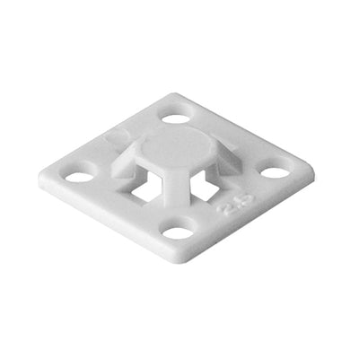 MB2.510C2 by HellermannTyton - CABLE TIE HLDR QUAD SCREW #3 WHT