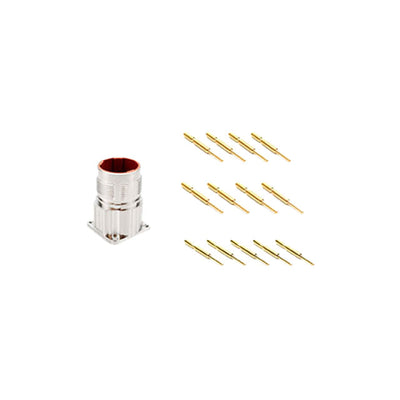 MB2LLN0800-KIT by Amphenol Sine Systems Corp - CONNECTOR RECPT MALE 8POS GOLD CRIMP