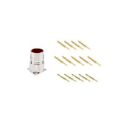 MB2LLN0900-KIT by Amphenol Sine Systems Corp - CONNECTOR RECPT MALE 9POS GOLD CRIMP