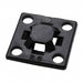 MB2.50C2 by HellermannTyton - CABLE TIE HLDR QUAD SCREW #3 BLK