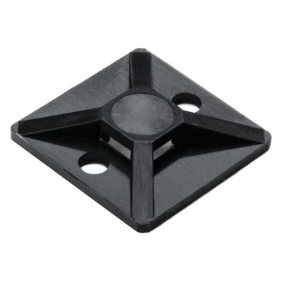 MB30C2 by HellermannTyton - CABLE TIE HLDR QUAD SCREW #4 BLK