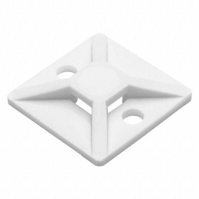 MB310M4 by HellermannTyton - CABLE TIE HLDR QUAD SCREW #4 WHT