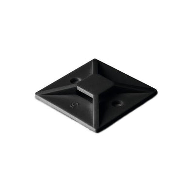 MB40C2 by HellermannTyton - CABLE TIE HLDR QUAD SCREW #8 BLK