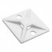 MB410H4 by HellermannTyton - CABLE TIE HLDR QUAD SCREW #8 WHT