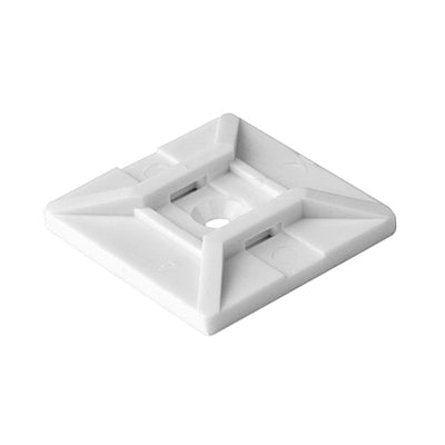 MB4SH10C2 by HellermannTyton - CABLE TIE HLDR DUAL SCREW #6 WHT