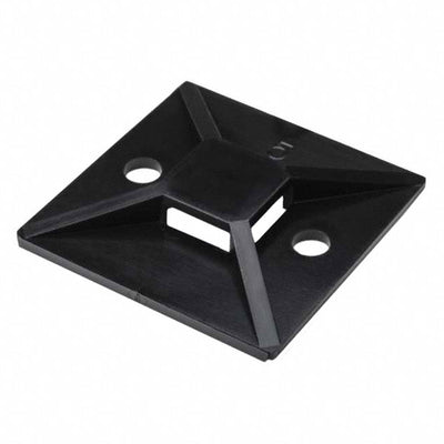 MB50F4 by HellermannTyton - CABLE TIE HLDR QUAD SCREW #8 BLK