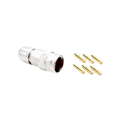 MB5CKN0600-S2-KIT by Amphenol Sine Systems Corp - CONNECTOR PLUG FMALE 6POS GOLD CRIMP