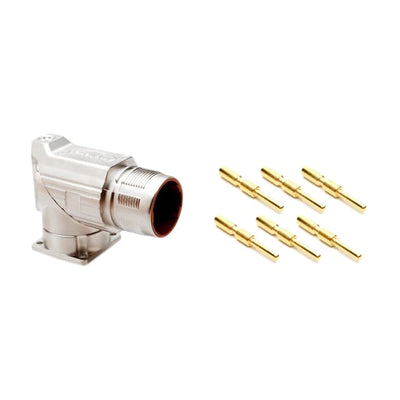MB5RJN0602-KIT by Amphenol Sine Systems Corp - CONNECTOR RECPT MALE 6POS GOLD CRIMP