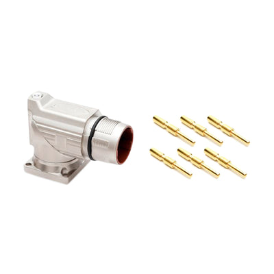 MB7RJN0602-KIT by Amphenol Sine Systems Corp - CONNECTOR RECPT MALE 6POS GOLD CRIMP