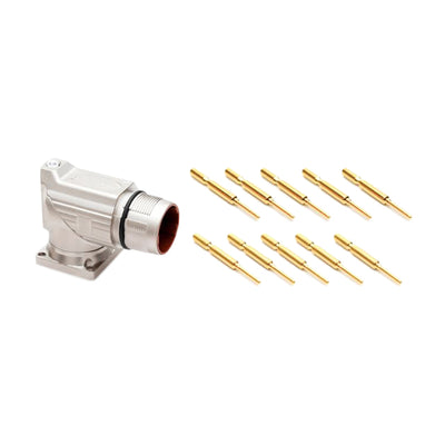 MB7RJN0902-KIT by Amphenol Sine Systems Corp - CONNECTOR RECPT MALE 9POS GOLD CRIMP