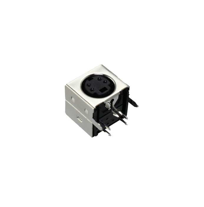MDJ-004-FS by Adam Tech - CONNECTOR JACK FMALE MINI DIN 4P SLDR