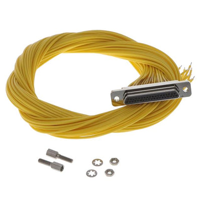 MDM-37PH001M7-A174 by ITT Cannon, LLC - MDM 37 P WIRED - 18"" YELLOW