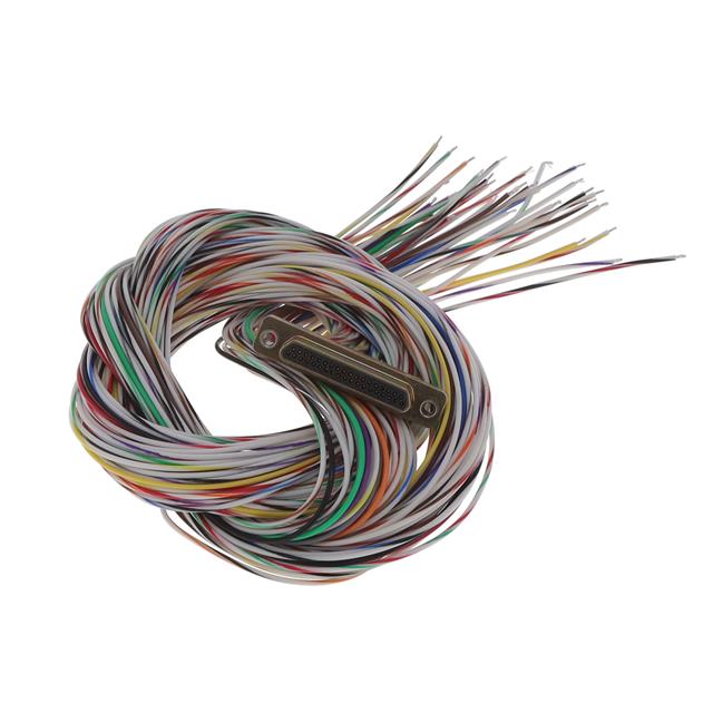 MDM-37PH006F-F222 by ITT Cannon, LLC - CABLE ASY D TO WIRE 37P 914.4MM
