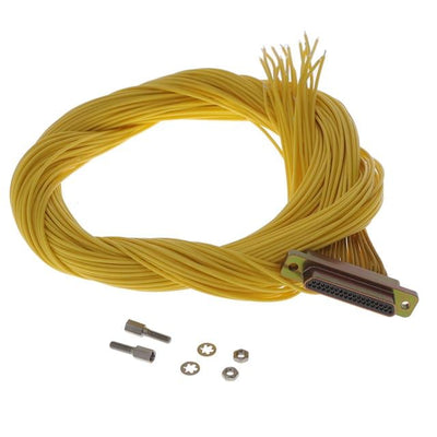 MDM-37PH011M7 by ITT Cannon, LLC - MDM 37 P WIRED - 36"" YELLOW