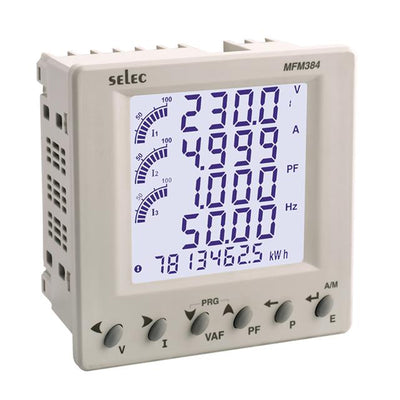 MFM384-C-CU by Selec Controls USA Inc. - LCD MULTI FUNCTION METER RS485