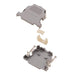 MHCCOV-15-SN-LG by MH Connectors - 15 WAY D-SUB HOOD PLASTIC TOP EN