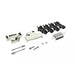 MHD45PK15-DB15S-K by MH Connectors - 15 WAY D-SUB HOOD METPLAS SIDE E