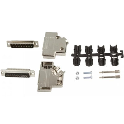 MHD45PK25-DB25P-K by MH Connectors - 25 WAY D-SUB HOOD METPLAS SIDE E