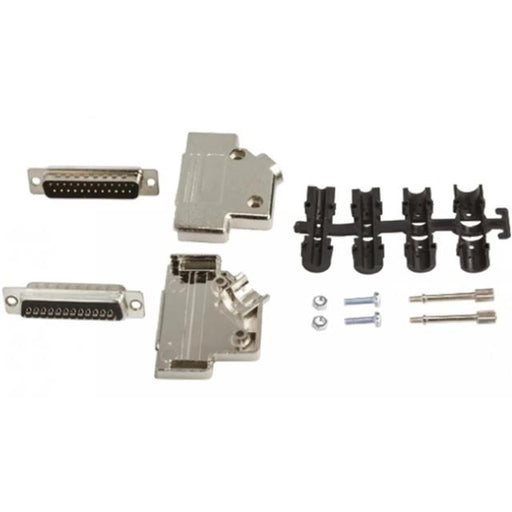 MHD45PK25-DB25P-K by MH Connectors - 25 WAY D-SUB HOOD METPLAS SIDE E