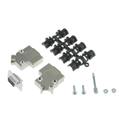 MHD45PK9-DB9S-K by MH Connectors - 9 WAY D-SUB HOOD METPLAS SIDE EN
