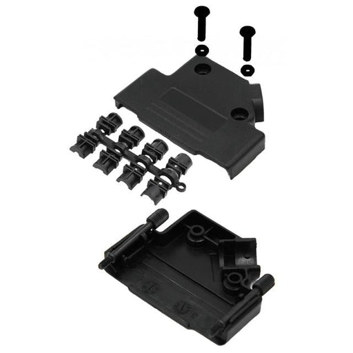 MHD45PPK15-K by MH Connectors - 15 WAY D-SUB HOOD PLASTIC SIDE E