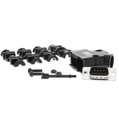MHD45PPK9-DB9P-K by MH Connectors - 9 WAY D-SUB HOOD PLASTIC SIDE EN